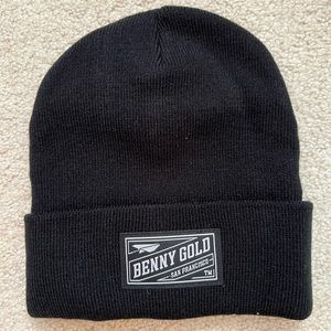 NEW: Benny Gold black knit beanie